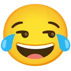 face with tears of joy + smirking face
