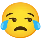 face with tears of joy + unamused face