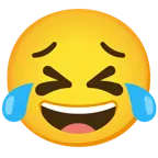 face with tears of joy + persevering face