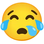 face with tears of joy + sleepy face