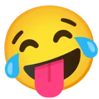 face with tears of joy + zany face