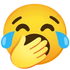 face with tears of joy + yawning face