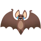 face with tears of joy + bat