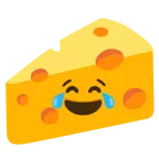 face with tears of joy + cheese wedge
