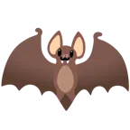 grinning face with big eyes + bat