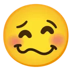 grinning face with smiling eyes + woozy face