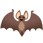 grinning face with smiling eyes + bat