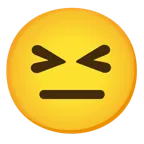grinning squinting face + neutral face