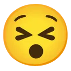 وجه مبتسم بعينين مغلقتين + وجه مخفوت الصوت