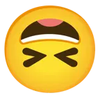 grinning squinting face + upside-down face