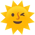 وجه يغمز + وجه الشمس