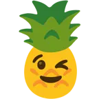 وجه يغمز + أناناس
