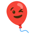 وجه يغمز + بالون
