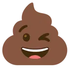 وجه يغمز + فضلات
