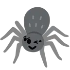 وجه يغمز + عنكبوت