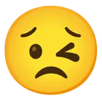 وجه يغمز + وجه جاد