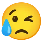 وجه يغمز + وجه خيبة أمل