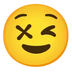 وجه يغمز + وجه دائخ