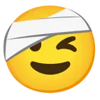 وجه يغمز + وجه بعصابة رأس