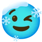 وجه يغمز + وجه بارد