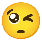 وجه يغمز + وجه ملتمس