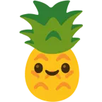ağzı açık gülme + ananas