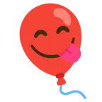 lezzetli yiyecek beğenen yüz + balon