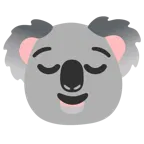 rahatlamış yüz + koala