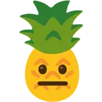 duygusuz yüz + ananas