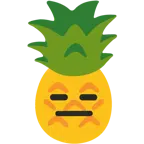 ifadesiz yüz + ananas