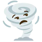 unamused face + tornado