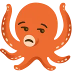unamused face + octopus