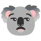 unamused face + koala
