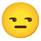 unamused face + neutral face