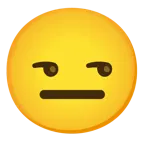unamused face + expressionless face