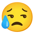 unamused face + sad but relieved face