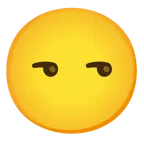 unamused face + face without mouth