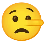 unamused face + lying face