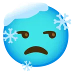 unamused face + cold face