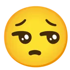 unamused face + pleading face