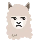 unamused face + llama