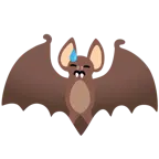 downcast face with sweat + bat