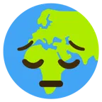 düşünceli yüz + yerkürede Avrupa-Afrika