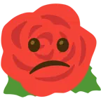 zdezorientowana twarz + róża