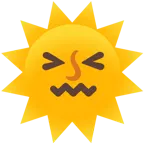 cara de frustración + sol con cara