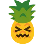 cara de frustración + piña