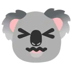 cara de frustración + koala
