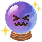 cara de frustración + bola de cristal