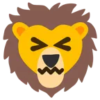 cara de frustración + león