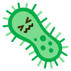 cara de frustración + microbio